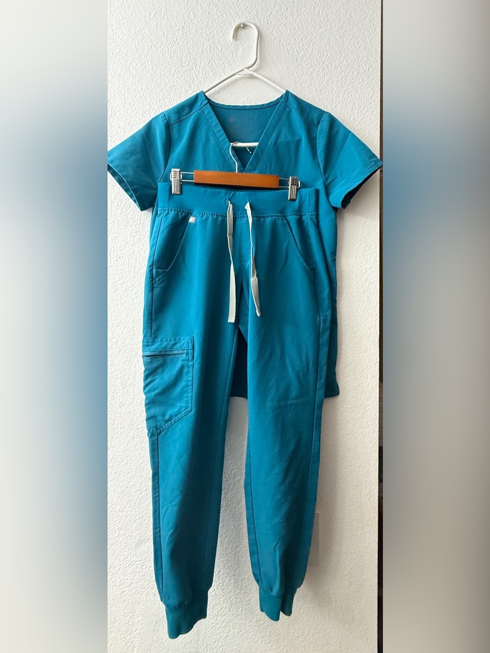 Figs Teal Scrubs Set